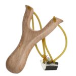 Tirachinas de Madera Maciza de Haya. Horquilla Clásica Elástica para Tiro al Aire Libre. Juguete Tradicional para Niños y Adultos. - Image 3